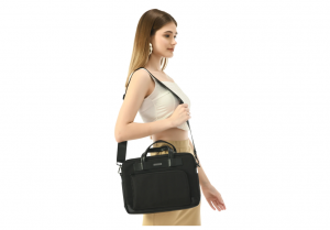 Vaku Luxos® Mateo Series Multiuility Bag for Macbook 14" - Black